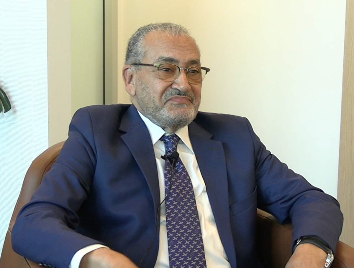 Gamal M. Ghoniem, MD, FACS, ABU/FPMRS, gives an answer during a video interview