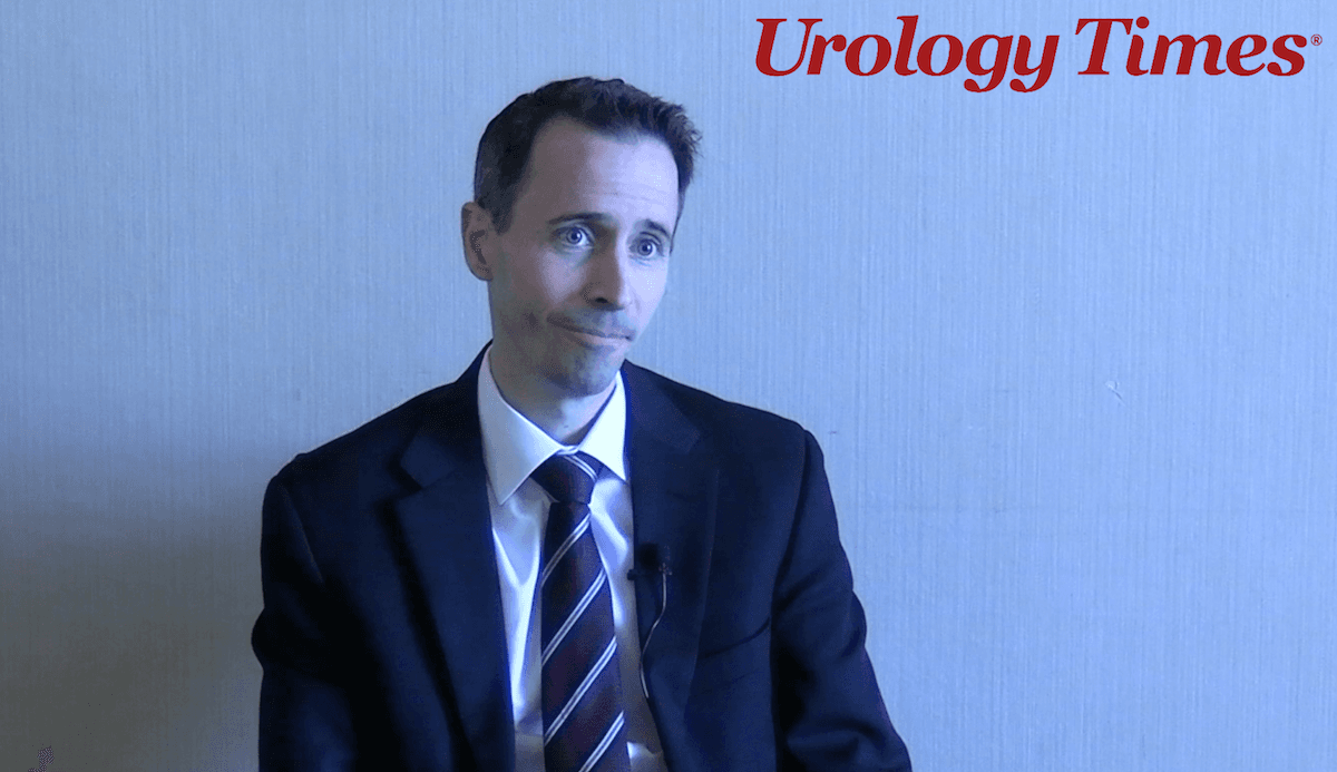 Landon Trost, MD, answers a question during a video interview