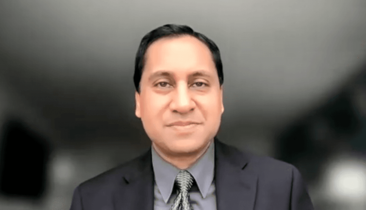 Ravi Munver, MD, answers a question during a Zoom video interview